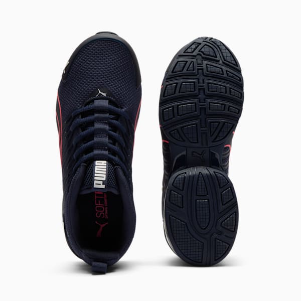 Tenis Voltaic Evo anchas para mujer, PUMA Navy-Sunset Glow, extralarge