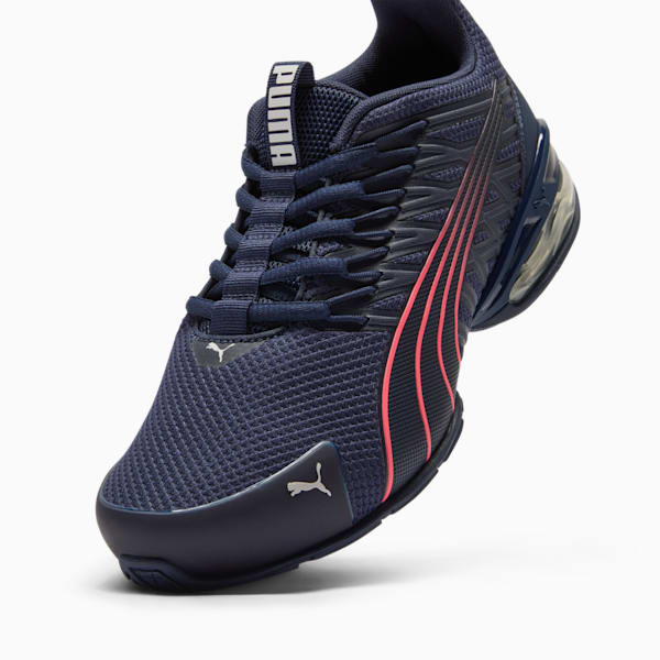 Chaussures de course à pied large Voltaic Evo Femme, PUMA Navy-Sunset Glow, extralarge