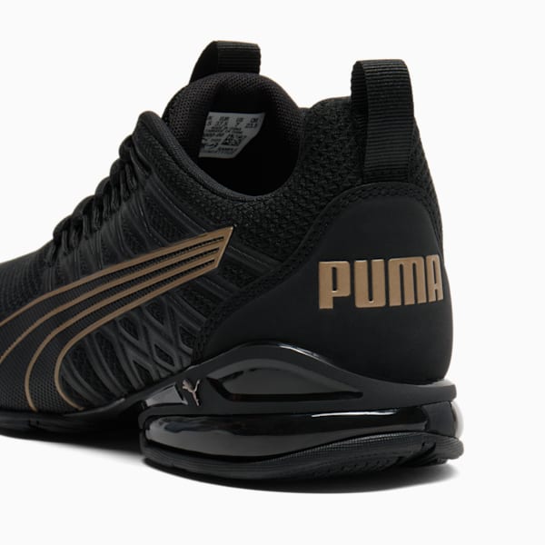Chaussures de course à pied large Voltaic Evo Femme, PUMA Black-PUMA Gold, extralarge