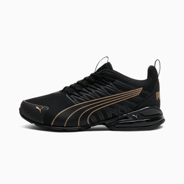 Voltaic Evo Women's Wide Training Shoes, PUMA Black-PUMA Gold, extralarge
