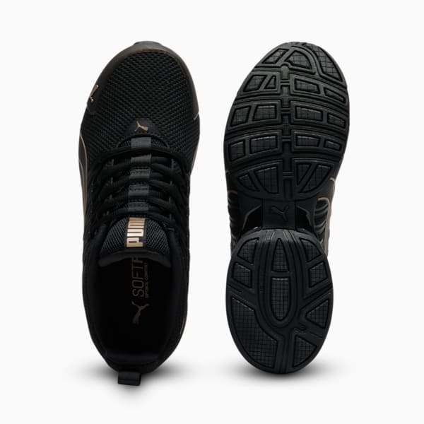 Chaussures de course à pied large Voltaic Evo Femme, PUMA Black-PUMA Gold, extralarge