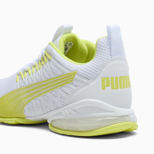 Chaussures de course à pied large Voltaic Evo Femme, PUMA White-Lemon Sherbert, extralarge