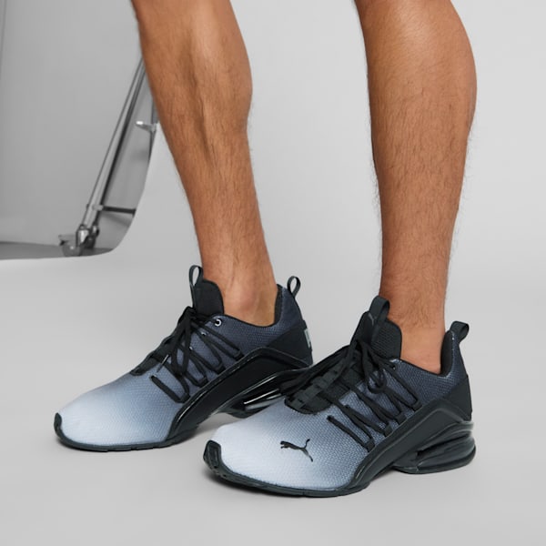 Tenis para correr Axelion Fade 2 para hombre, Cool Mid Gray-PUMA Black, extralarge