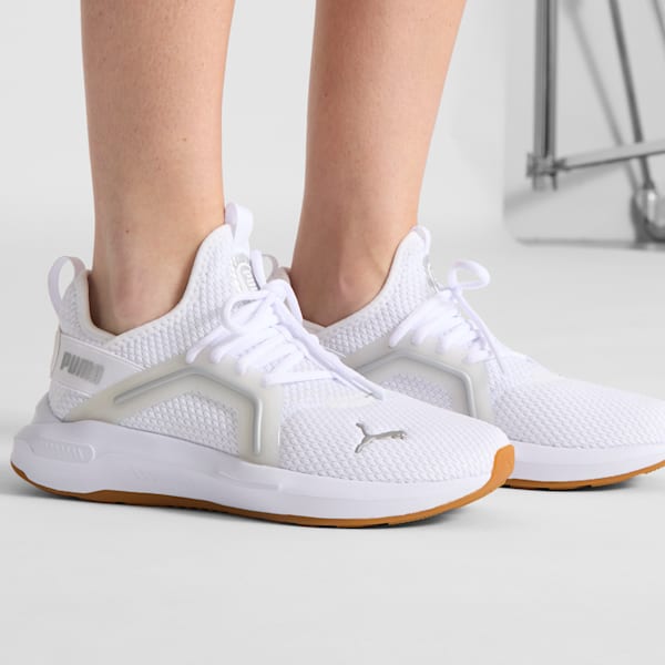 Softride Enzo 5 Women's Running Shoes, PUMA White-PUMA Silver-PUMA Black, extralarge