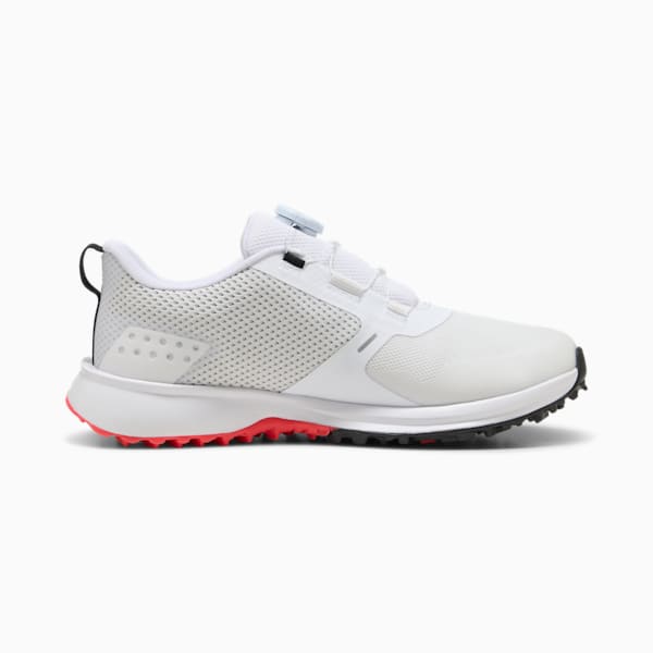 メンズ ゴルフ フュージョン グリップ 6 ディスク スパイク シューズ, PUMA White-Red Blast, extralarge-JPN