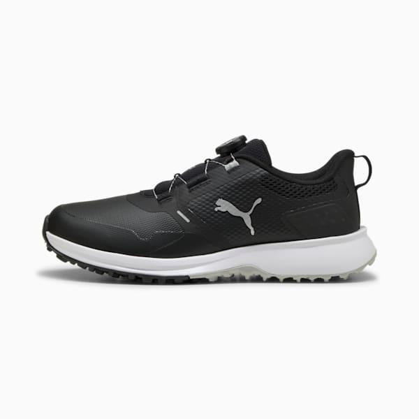 メンズ ゴルフ フュージョン グリップ 6 ディスク スパイク シューズ, PUMA Black-Ash Gray, extralarge-JPN