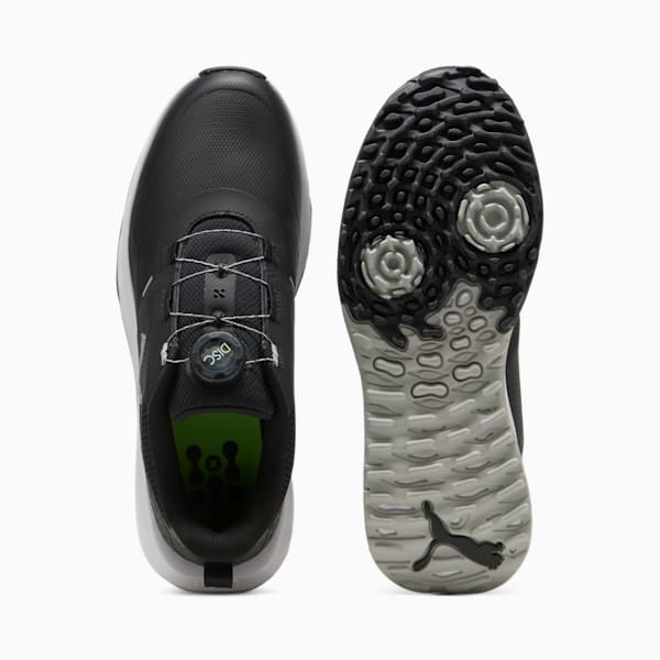 メンズ ゴルフ フュージョン グリップ 6 ディスク スパイク シューズ, PUMA Black-Ash Gray, extralarge-JPN