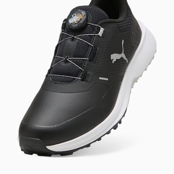 メンズ ゴルフ フュージョン グリップ 6 ディスク スパイク シューズ, PUMA Black-Ash Gray, extralarge-JPN