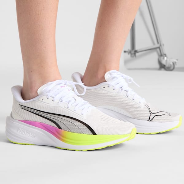 Darter Pro Women's Running Shoes, PUMA White-Pure Magenta-Yellow Alert, extralarge