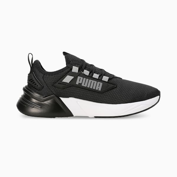 Retaliate 3 Women's Running Shoes, PUMA Black-Matte Silver, extralarge-IND