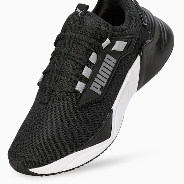 Retaliate 3 Women's Running Shoes, PUMA Black-Matte Silver, extralarge-IND