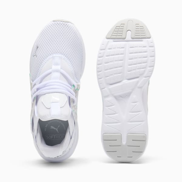 Softride Enzo Evo Geode Glow Women's Wide Sneakers, PUMA White-PUMA Silver, extralarge