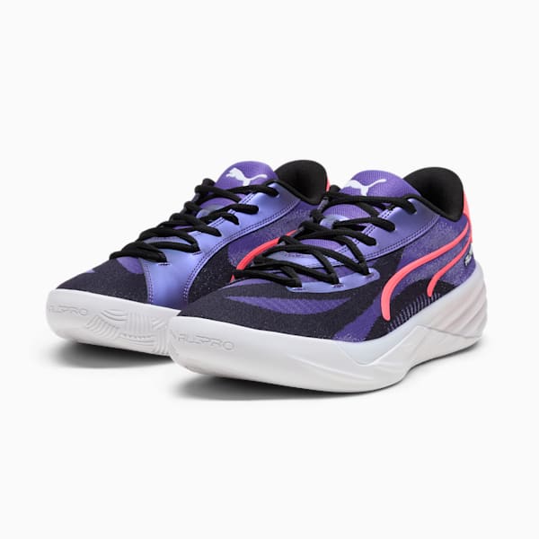 Chaussures de basketball All-Pro NITRO™ Homme, Team Violet-PUMA Black-Pink Alert, extralarge