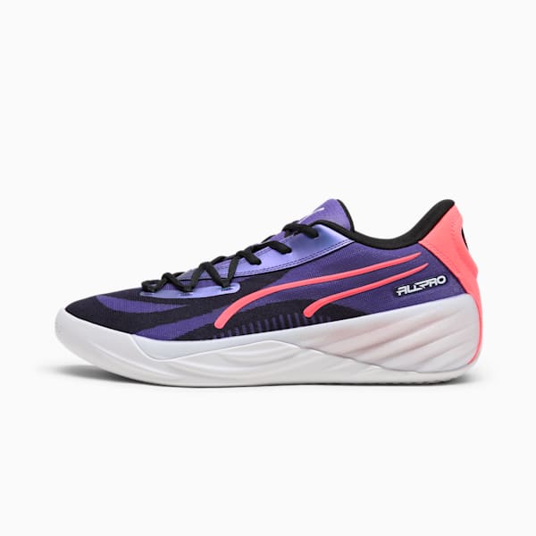 Tenis de basquetbol All-Pro NITRO™ 2 Crowd Craze, Team Violet-PUMA Black-Pink Alert, extralarge