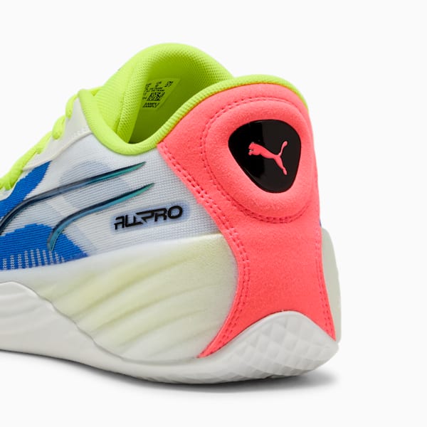 Tenis de basquetbol All-Pro NITRO™ 2 Crowd Craze, PUMA White-Yellow Alert-Pink Alert, extralarge