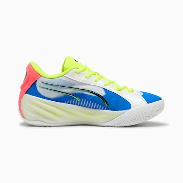 Tenis de basquetbol All-Pro NITRO™ 2 Crowd Craze, PUMA White-Yellow Alert-Pink Alert, extralarge