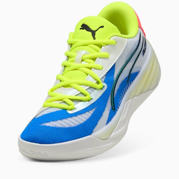Tenis de basquetbol All-Pro NITRO™ 2 Crowd Craze, PUMA White-Yellow Alert-Pink Alert, extralarge
