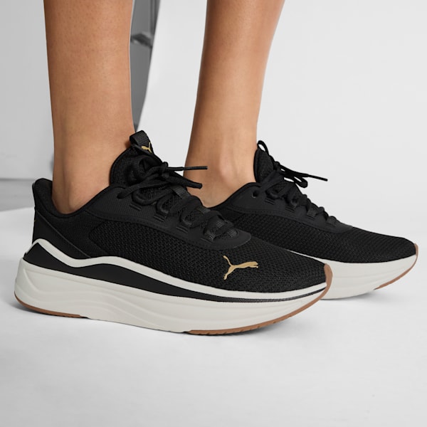 Stakd Evo Lite Women's Running Shoes, PUMA Black-Sugared Almond, extralarge
