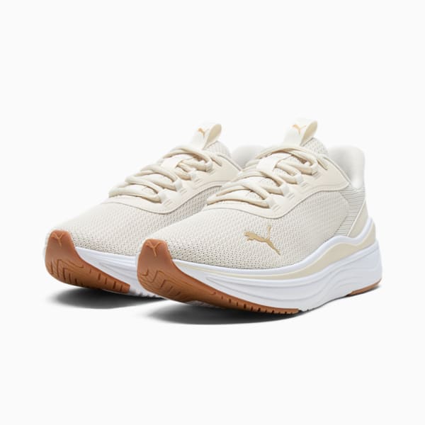 Stakd Evo Lite Women's Running Shoes, Alpine Snow-PUMA Gold-PUMA White, extralarge