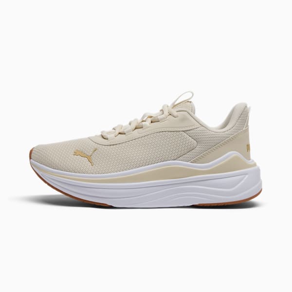 Stakd Evo Lite Women's Running Shoes, Alpine Snow-PUMA Gold-PUMA White, extralarge