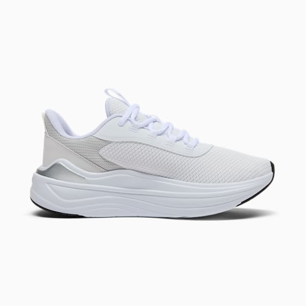 Tenis de running para mujer para correr Stakd Evo Lite, PUMA White-Feather Gray-PUMA Silver, extralarge