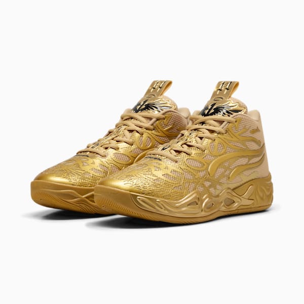 Tenis de básquet MB.04 Golden Child, PUMA Gold-Matte Puma Gold-PUMA Black, extralarge