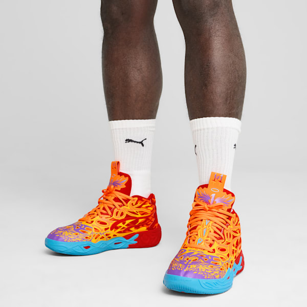 Purple and orange puma shoes sale