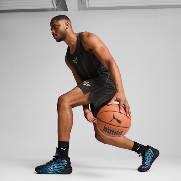 MB.04 Reflections Basketball Shoes, PUMA Black-Ravish, extralarge