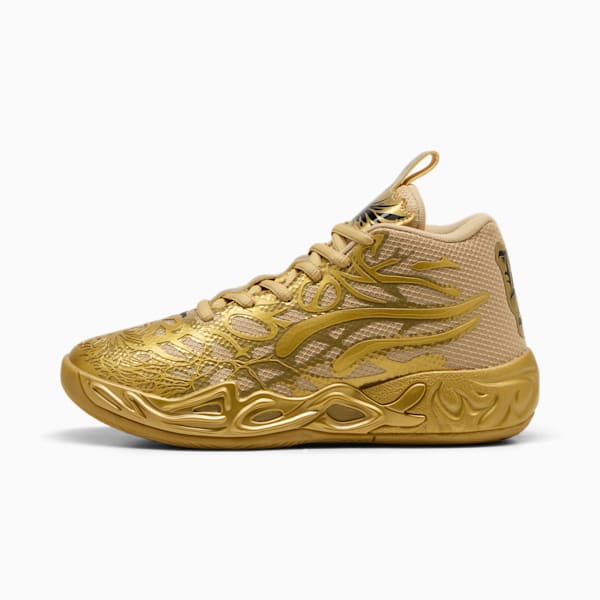 Tenis de básquet MB.04 Golden Child, PUMA Gold-Matte Puma Gold-PUMA Black, extralarge