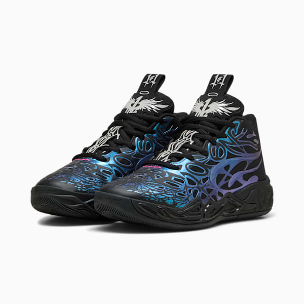 MB.04 Reflections Basketball Shoes Big Kids, PUMA Black-Ravish, extralarge