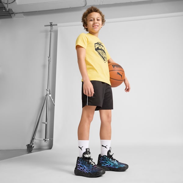MB.04 Reflections Basketball Shoes Big Kids, PUMA Black-Ravish, extralarge