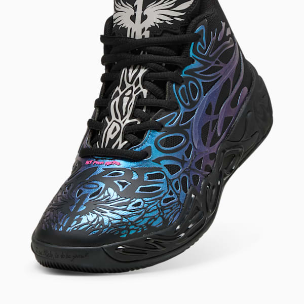 MB.04 Reflections Basketball Shoes Big Kids, PUMA Black-Ravish, extralarge