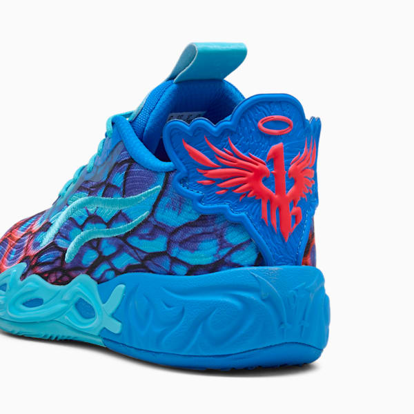 PUMA x LAMELO BALL MB.04 LO Alien Skin Men's Basketball Shoes, Ultra Blue-Luminous Pink-Green Glare, extralarge
