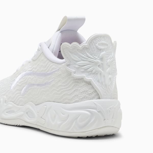 Tenis de básquet MB.04 Lo Ice White, PUMA White-Sun Struck, extralarge