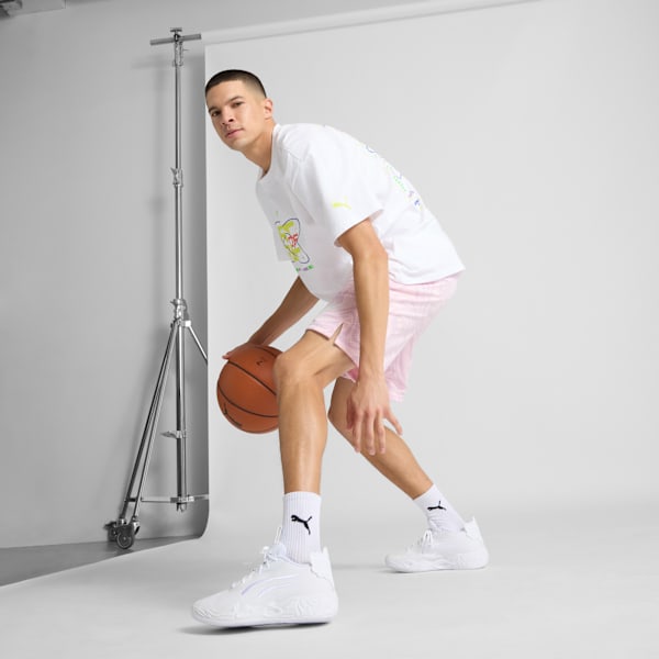 MB.04 Lo Ice White Basketball Shoes, PUMA White-Sun Struck, extralarge