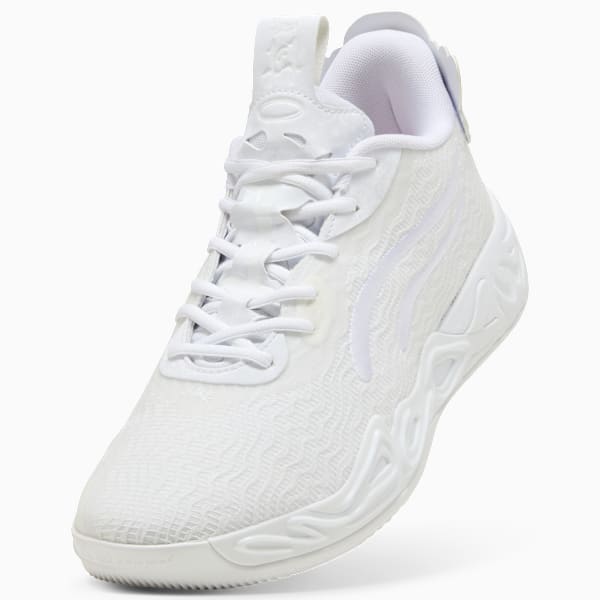 Tenis de básquet MB.04 Lo Ice White, PUMA White-Sun Struck, extralarge