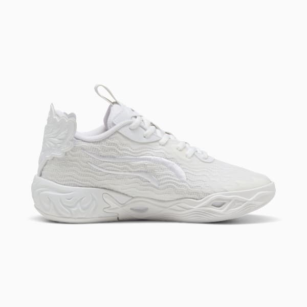 Tenis de basquetbol juvenil MB.04 Lo Ice White, PUMA White-Sun Struck, extralarge