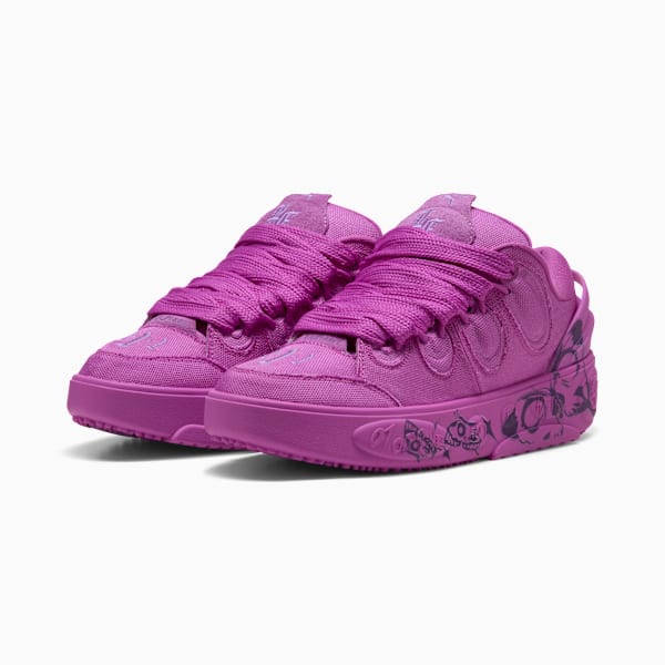 PUMA HOOPS x LAFRANCÉ Butterfly Sneakers, Pure Magenta-Ultra Violet, extralarge