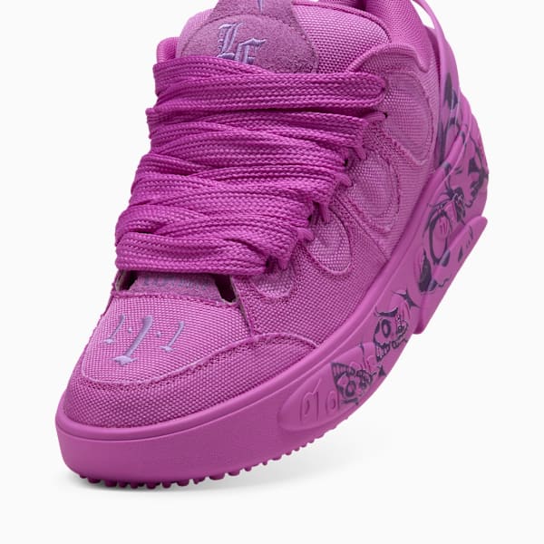 PUMA HOOPS x LAFRANCÉ Butterfly Sneakers, Pure Magenta-Ultra Violet, extralarge