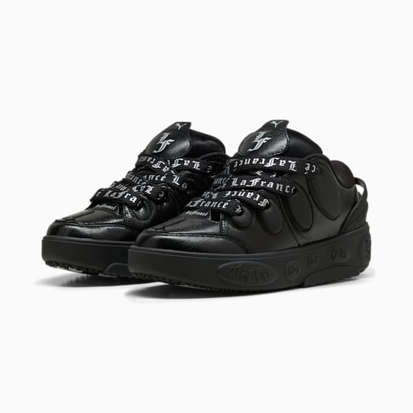 Tenis PUMA HOOPS x LAFRANCÉ Amour, PUMA Black-Silver Mist-Puma Silver, extralarge
