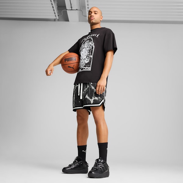 Tenis PUMA HOOPS x LAFRANCÉ Amour, PUMA Black-Silver Mist-Puma Silver, extralarge