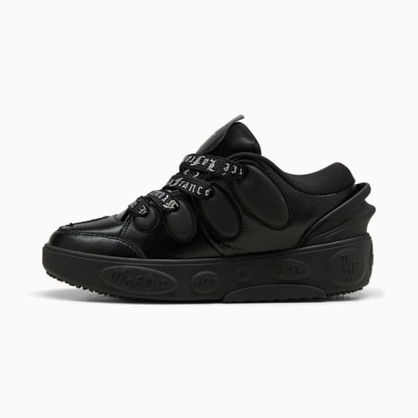 Tenis PUMA HOOPS x LAFRANCÉ Amour, PUMA Black-Silver Mist-Puma Silver, extralarge