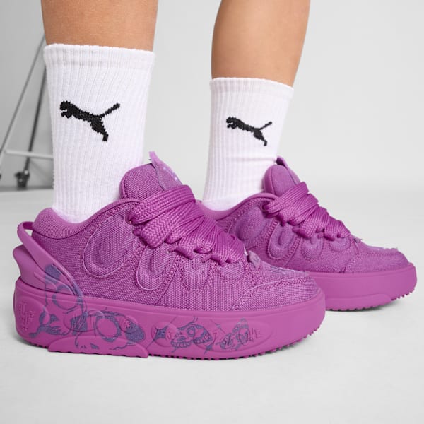 LaFrancé Butterfly Sneakers Big Kids, Pure Magenta-Ultra Violet, extralarge