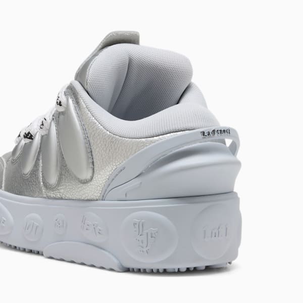Tenis juvenil LaFrancé Written in Chrome PUMA x LAMELO BALL, Silver Mist-Puma Silver-PUMA Black, extralarge