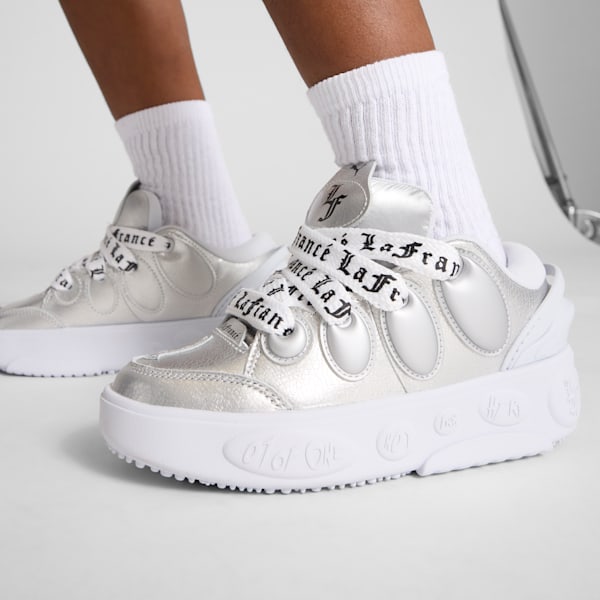 Tenis juvenil LaFrancé Written in Chrome PUMA x LAMELO BALL, Silver Mist-Puma Silver-PUMA Black, extralarge