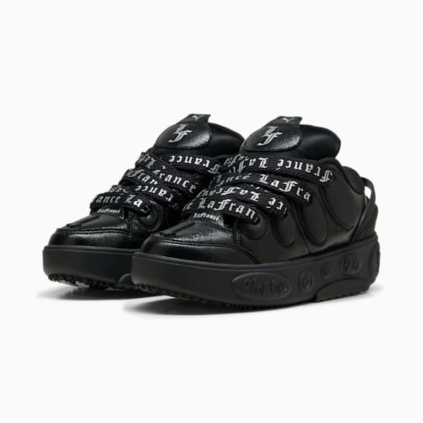 PUMA x LAMELO BALL LaFrancé Black Written in Chrome Big Kids' Sneakers, PUMA Black-Silver Mist-Puma Silver, extralarge