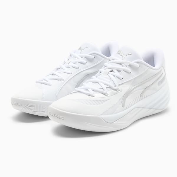 All-Pro NITRO™ Men's Basketball Shoes, PUMA White-PUMA Silver, extralarge