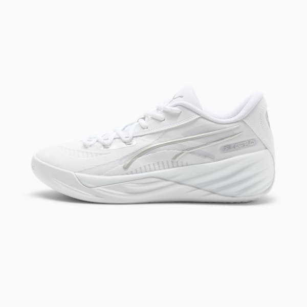 Chaussures de basketball All-Pro NITRO™ Homme, PUMA White-PUMA Silver, extralarge