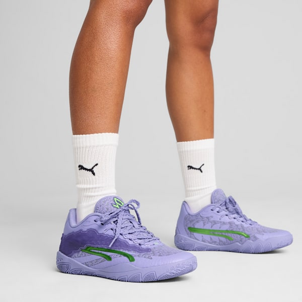 Zapatos de básquetbol STEWIE x LACE EM UP Stewie 3 para mujer, Lavender Alert, extralarge