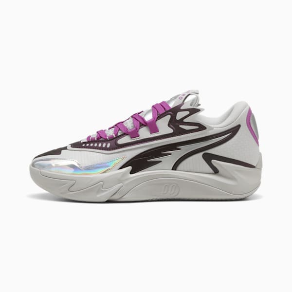 Chaussures de basketball Scoot Zeros II Sterling Homme, Feather Gray-Wild Berry, extralarge